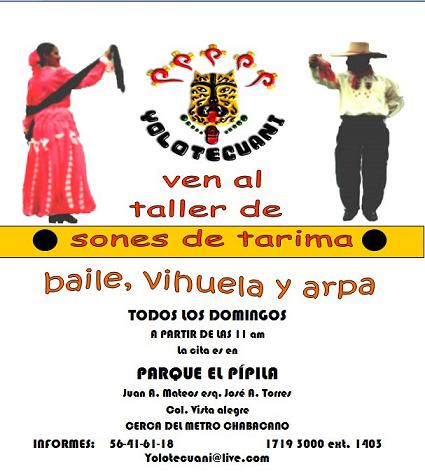 Yolotecuani, talleres de baile, vihuela y arpa