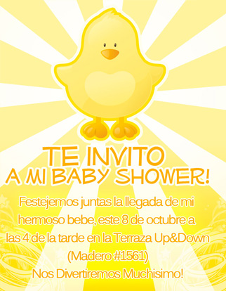 NANY DECORACIONES: INVITACIONES DE BABY SHOWER