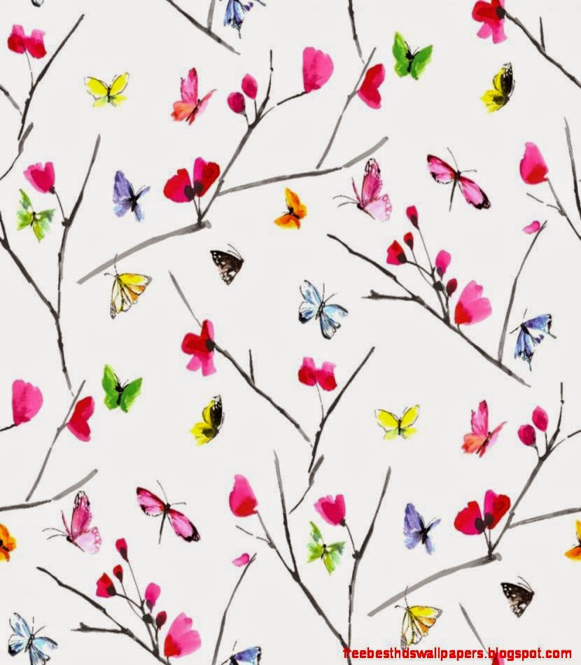 Holden Mazarine Fl Butterfly Hand Painted Effect Wallpaper Holden Mazarine Fl Butterfly Hand Painted Effect Wallpaper
