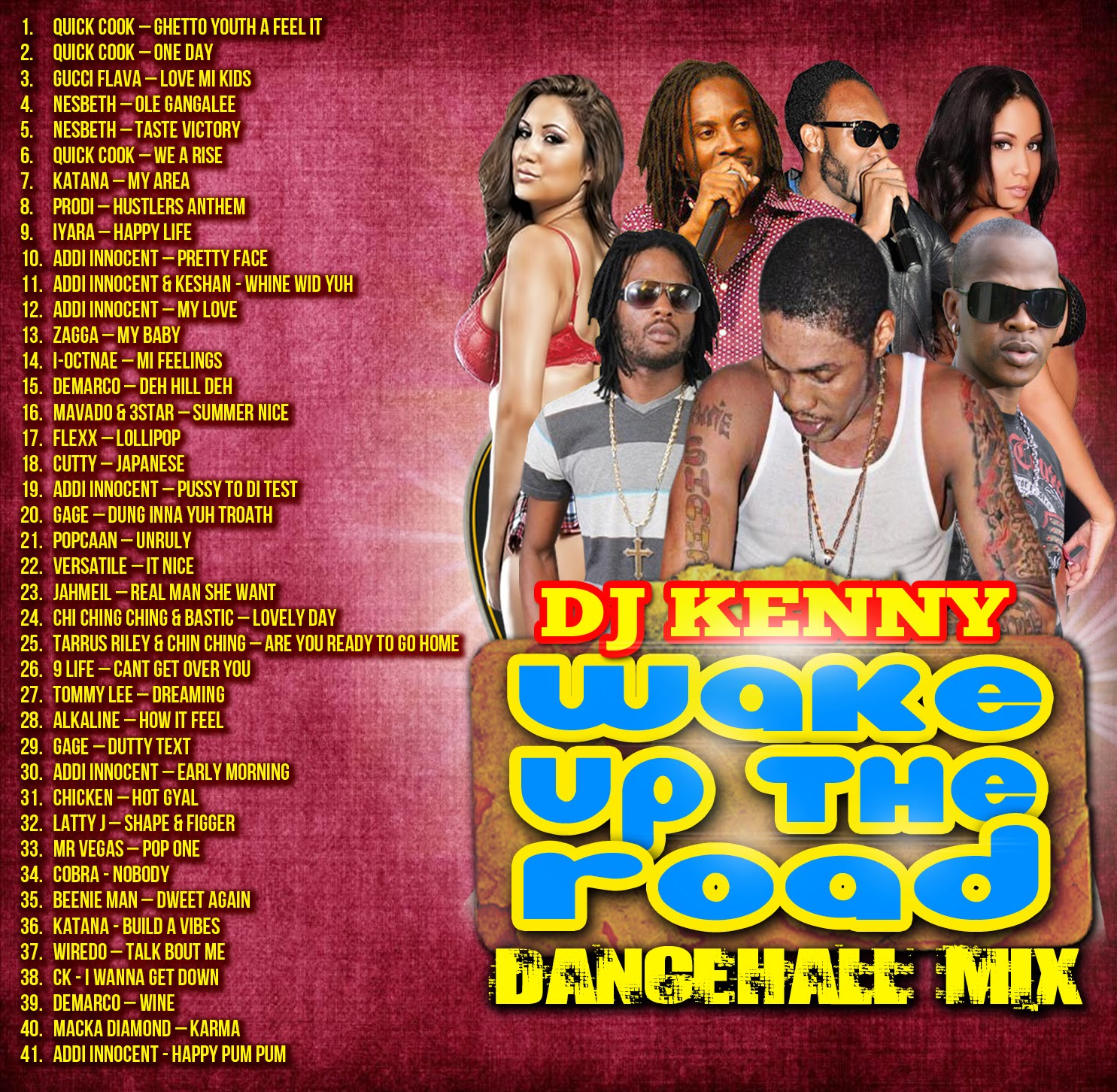 DJ KENNY WAKE UP THE ROAD DANCEHALL MIX