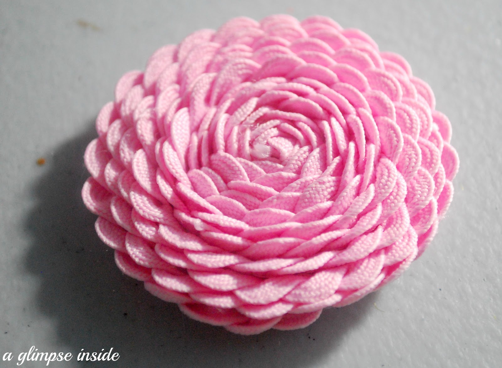 A Glimpse Inside Ric Rac Flower Tutorial