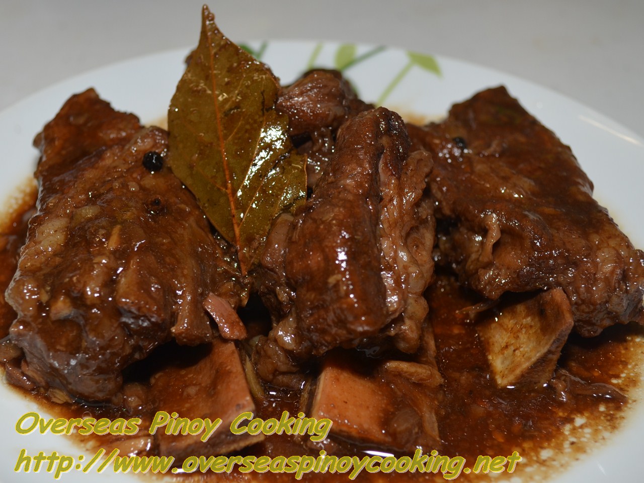 Overseas Pinoy Cooking Beef Spareribs Adobo with Oyster Sauce