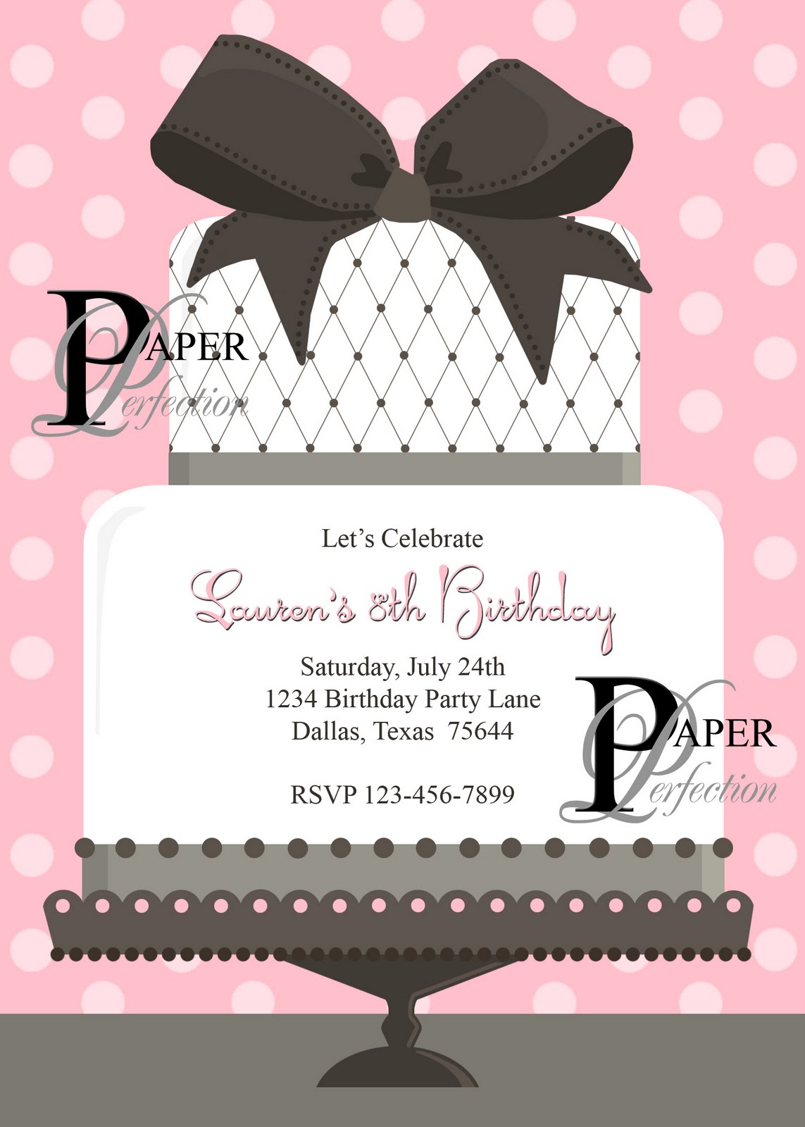 Cake Invite