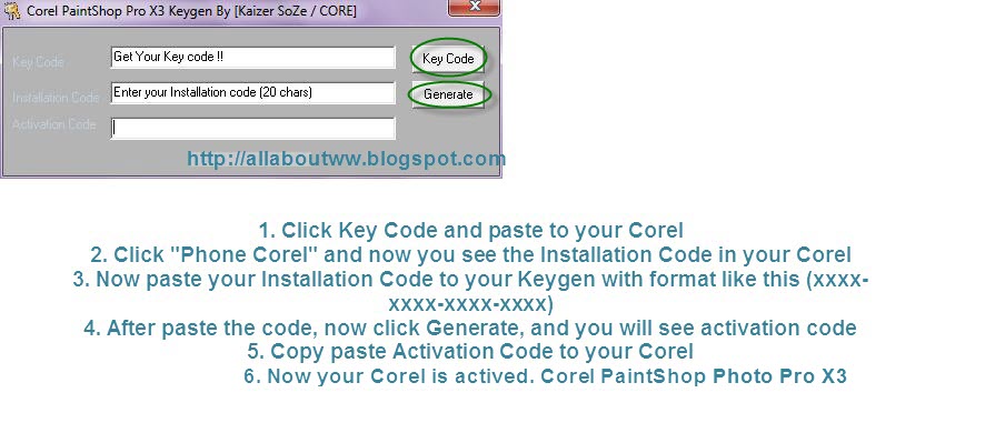 Corel Paint Shop Pro X3 Multilanguage Keygen keygen