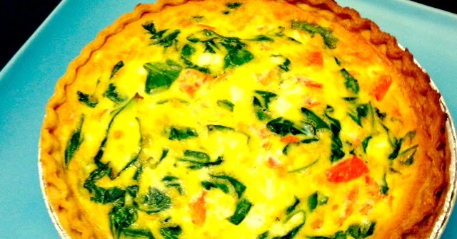 Young and Entertaining: Spinach, Tomato & Feta Quiche