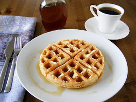 Vegan Waffles with Maple Syrup