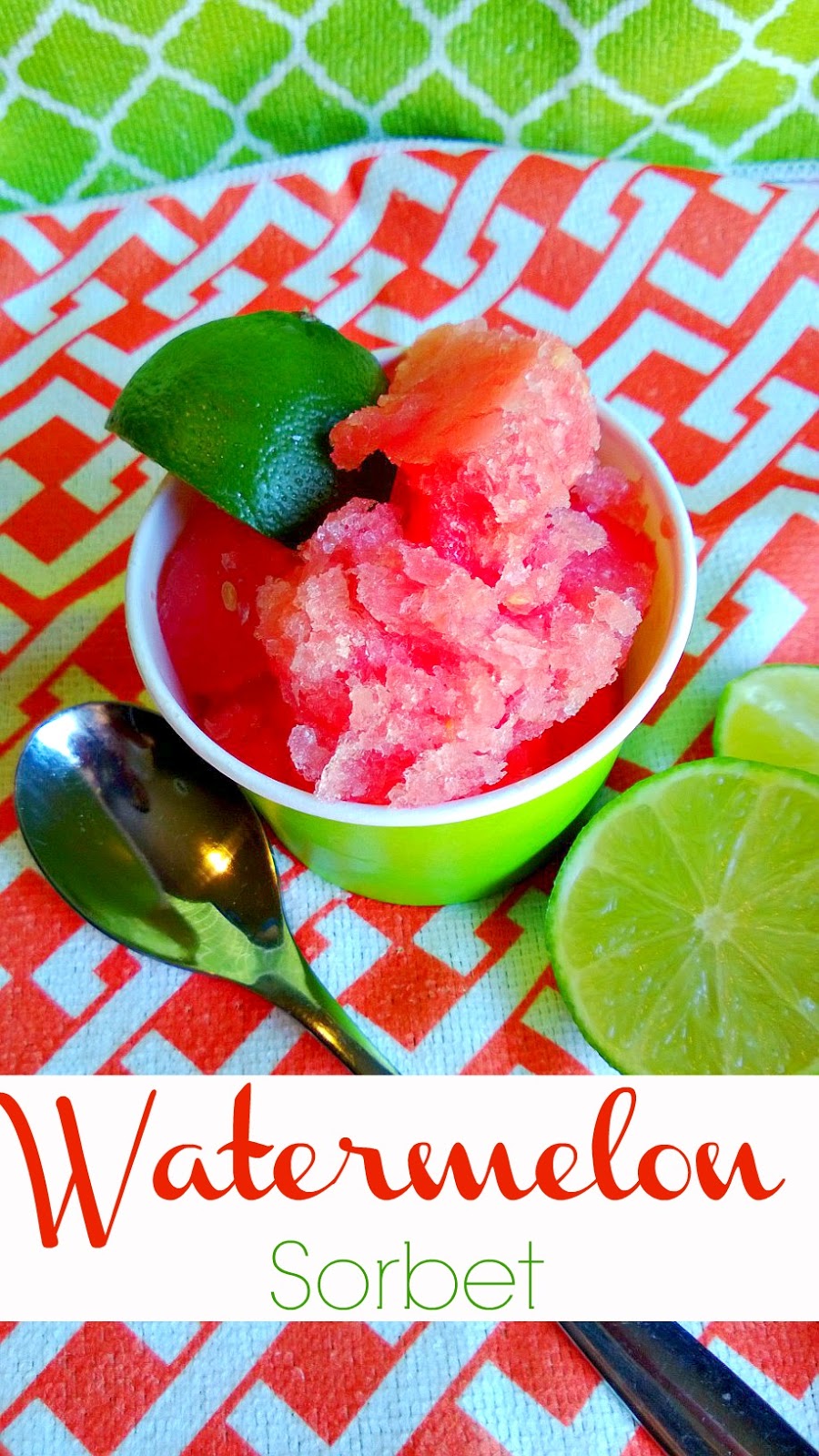 Easy Watermelon Lime Sorbet Lou Lou Girls