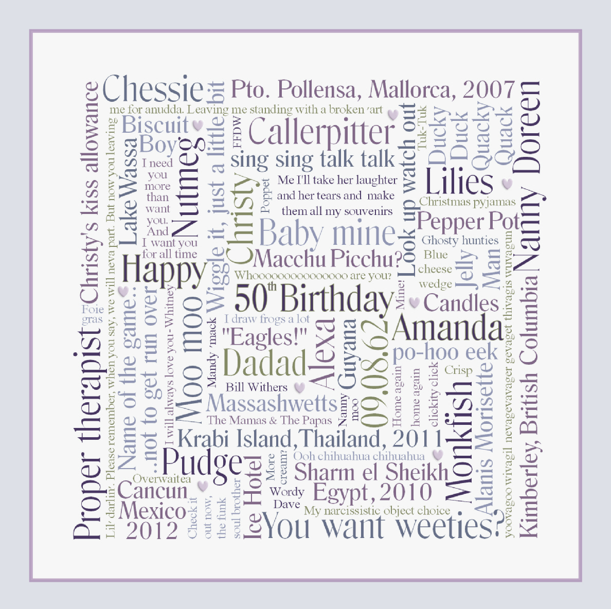 word art canvases