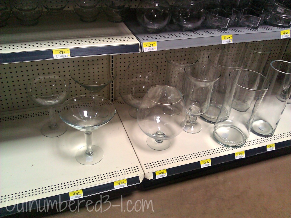 Wedding Candy Buffet Personalized Martini Glass Candy Dish Using Elmer's Painters Paint