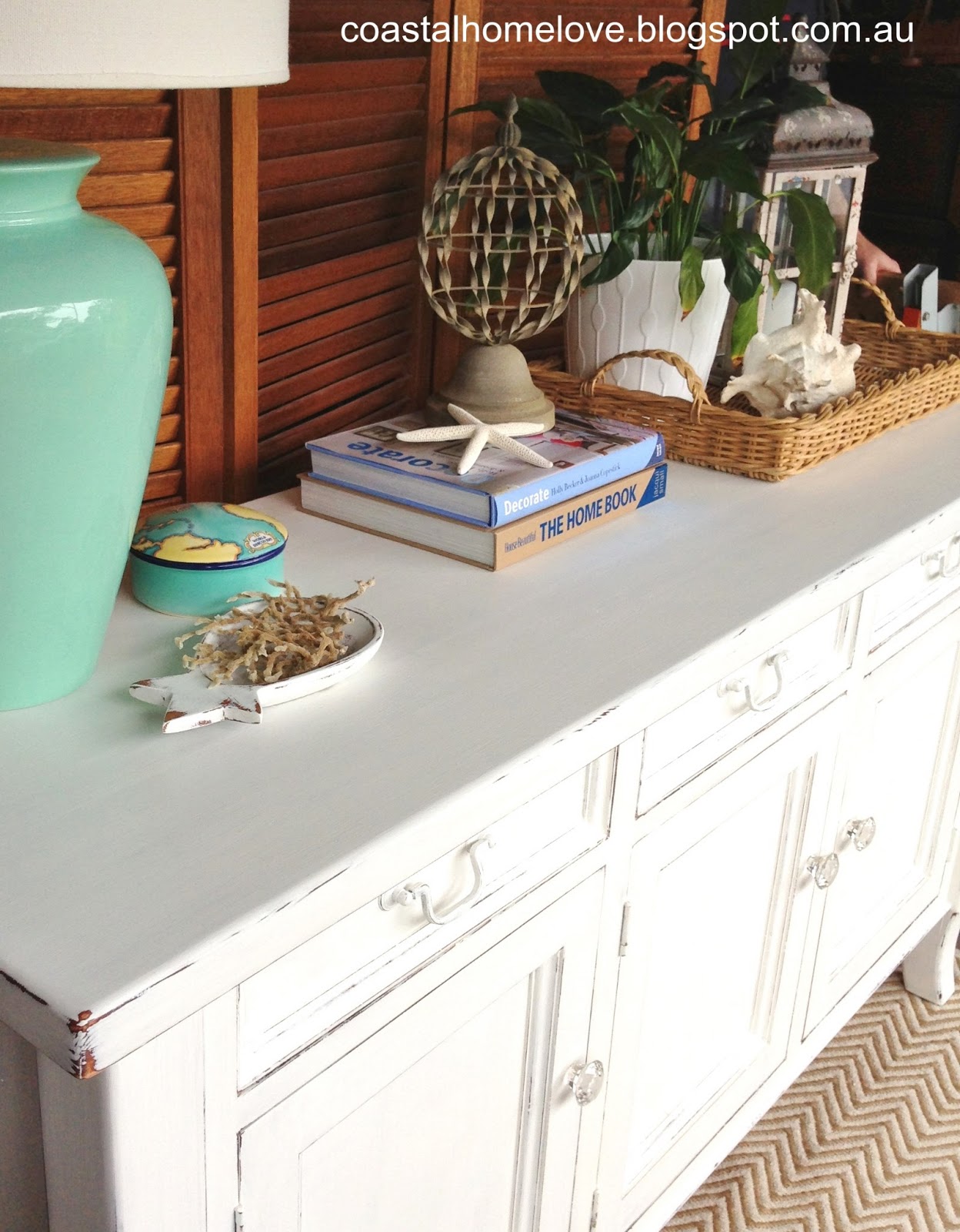 Coastal Home Love Power Styling and a Coastal Sideboard Makeover!