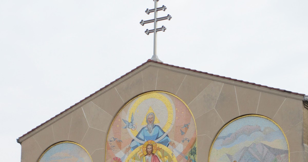 Pittsburgh Murals and Public Art Mosaic Mural at Holy Spirit Church by