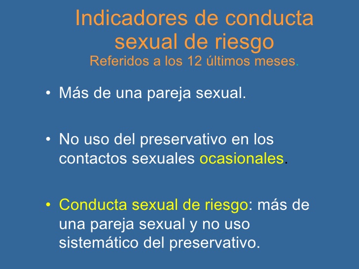 Conductas sexuales riesgosas