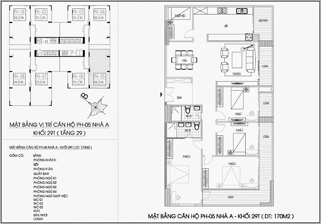 Mặt bằng căn hộ tòa A - 29 tầng, chung cư Imperia Garden Mặt bằng căn hộ tòa A - 29 tầng, chung cư Imperia Garden