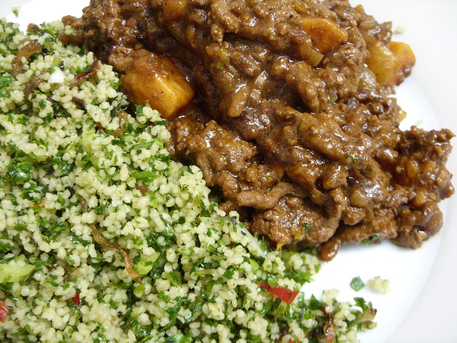 Jenny Eatwell's Rhubarb & Ginger Rasalhanout Minced Lamb with