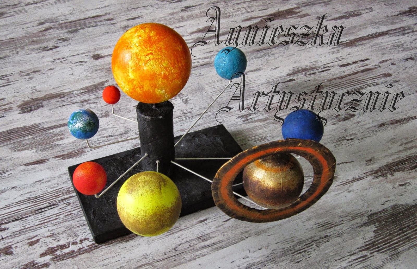 Agnieszka Artystycznie Jak Zrobic Uklad Sloneczny