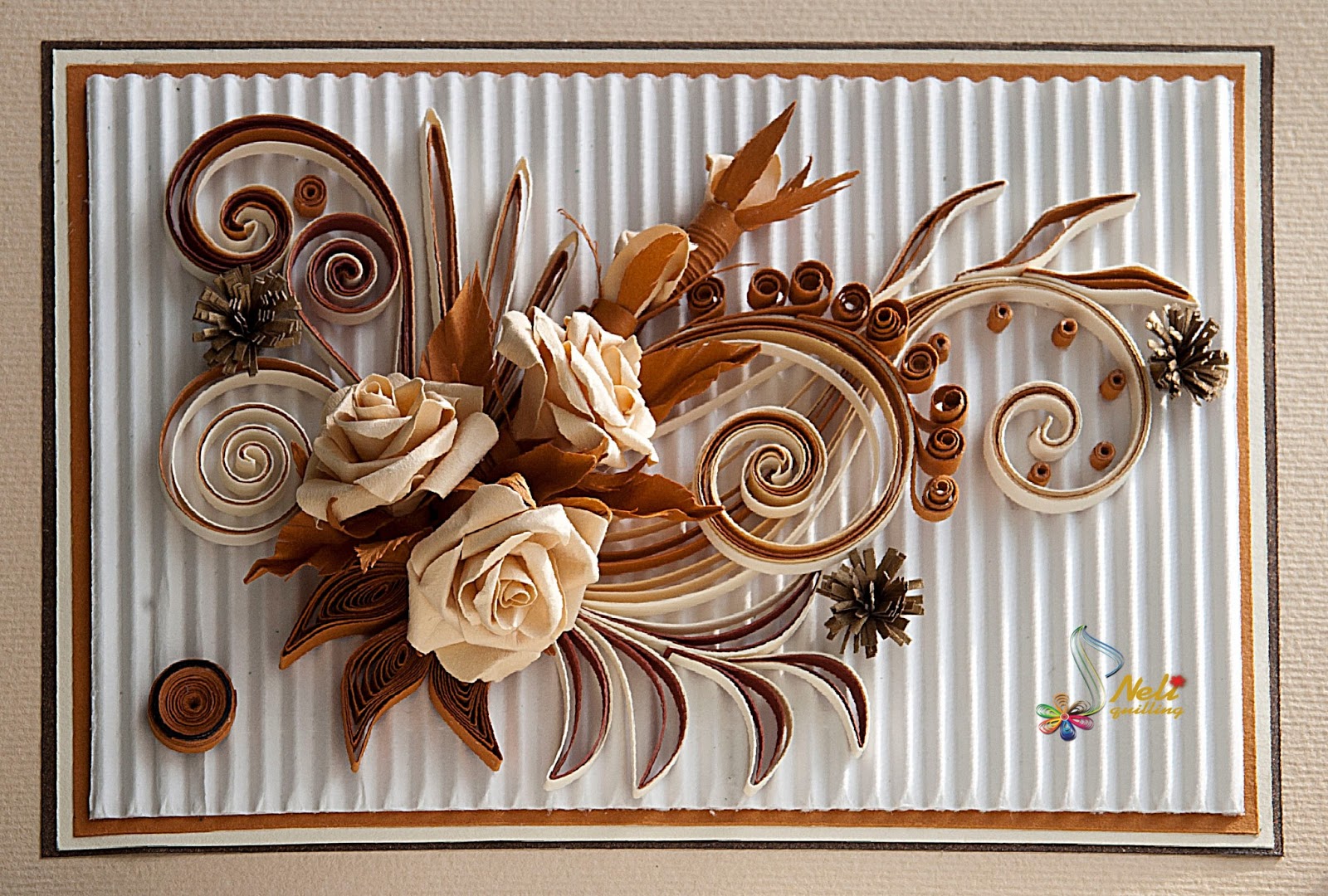 Neli Quilling Art Quilling card roses