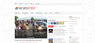 Newspost Blogger Template Design For Tech and News Related Blog's