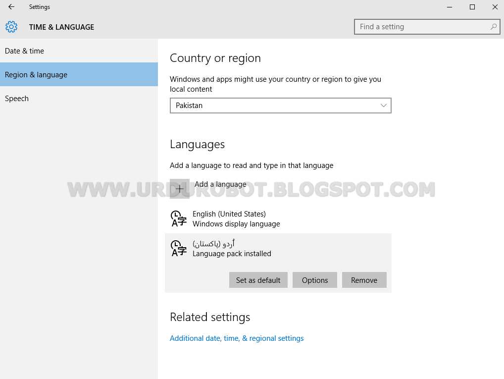 Aambaat HOW TO INSTALL URDU KEYBOARD IN WINDOWS 10
