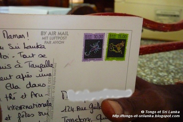 Cartes postales au Sri Lanka