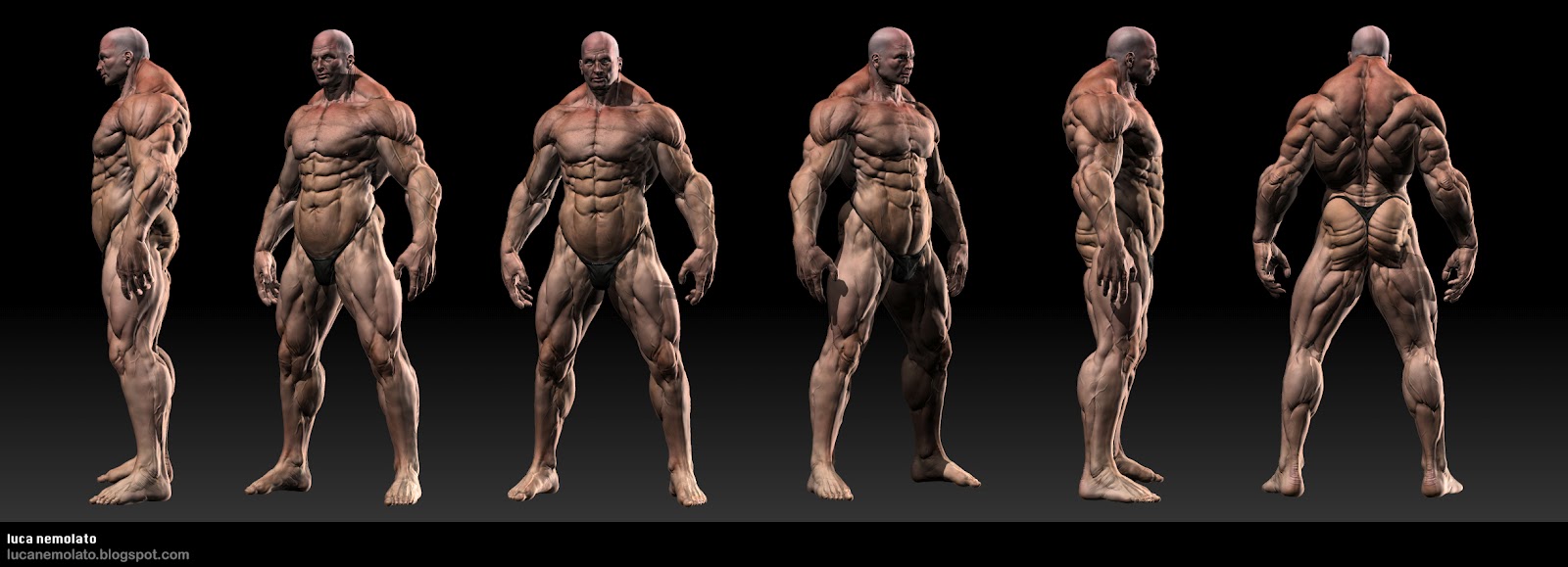 Luca Nemolato Official Blog Extreme Bodybuilder zbrush 2012