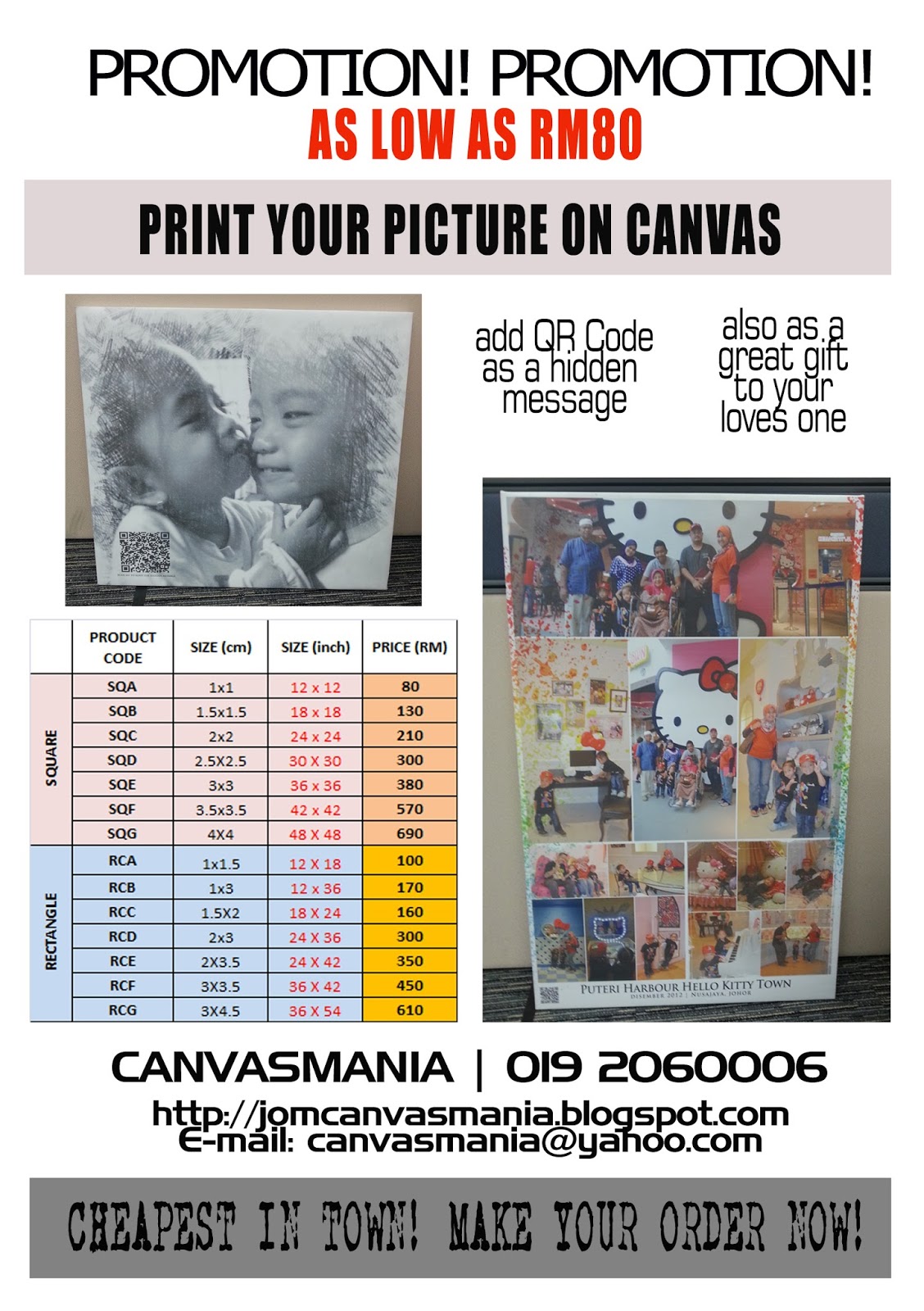 Cheap Price Wall Photo Canvas Printing With Framed In Bali