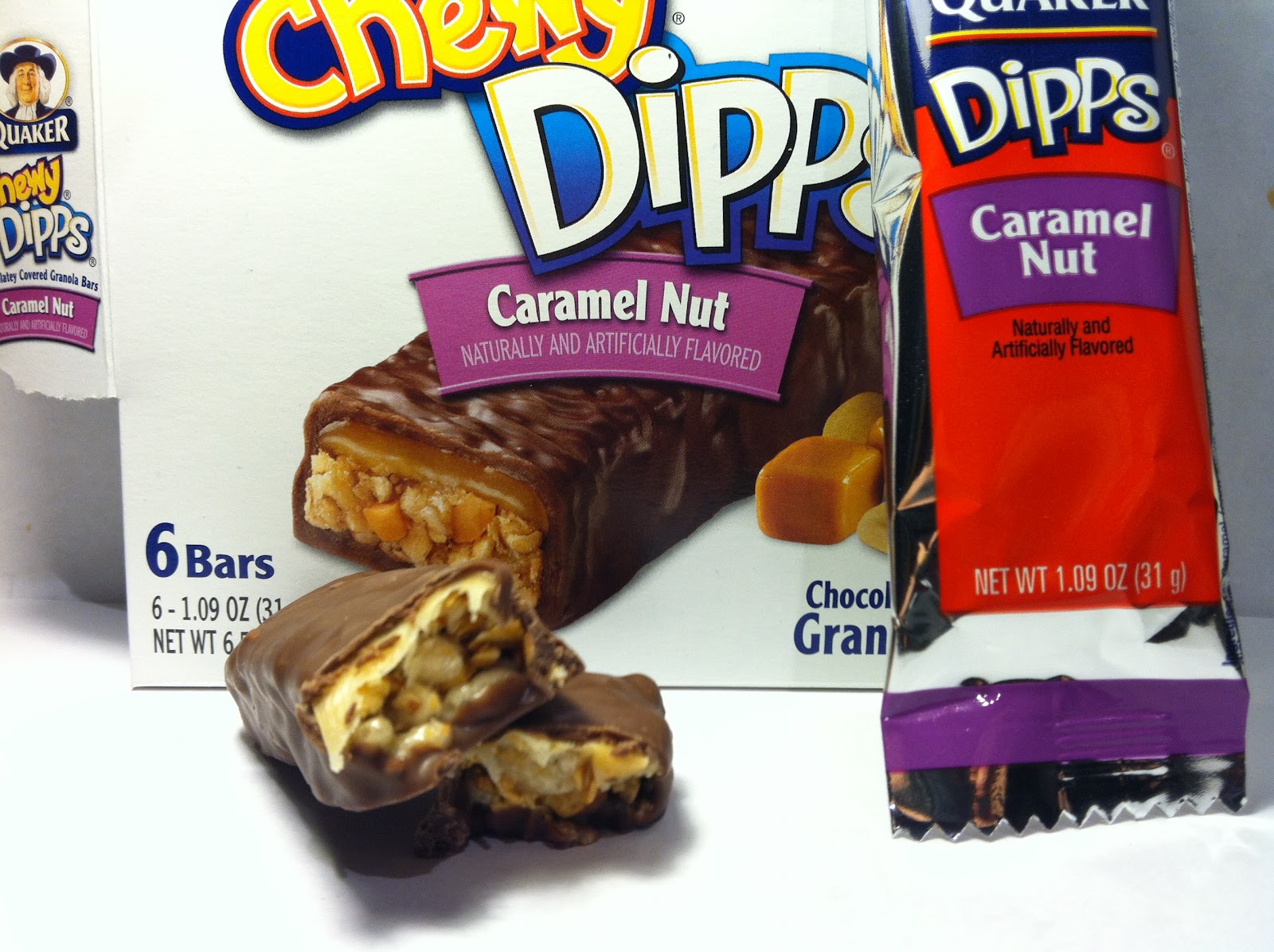 Crazy Food Dude Review Quaker Chewy Dipps Caramel Nut Granola Bar