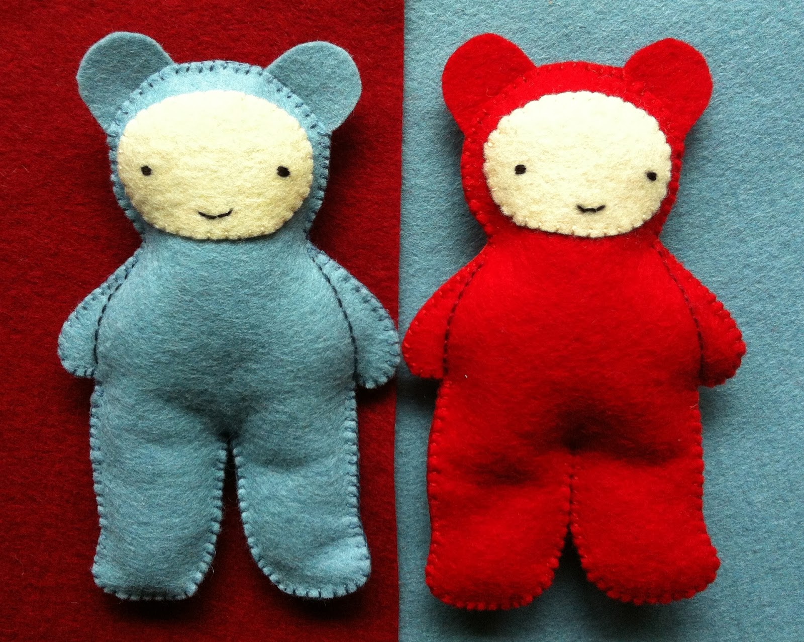 we bloom here Wool Felt 'Finger Leg' Puppets