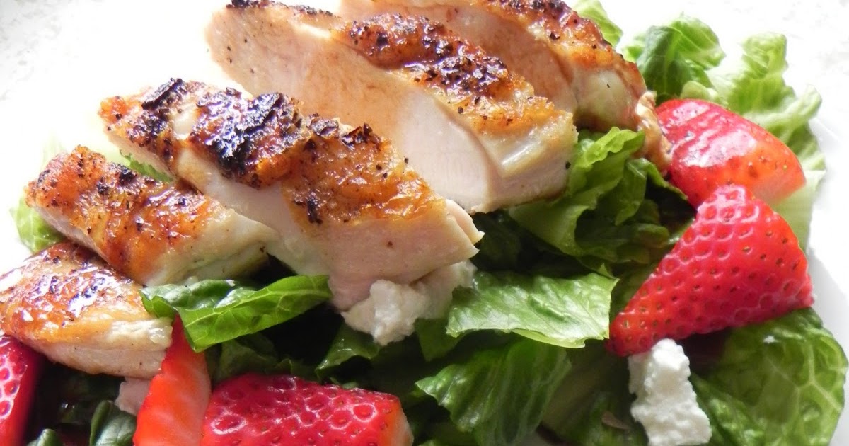 Let Them Eat Healthy Chicken, Strawberry, Goat Cheese & Micro Green