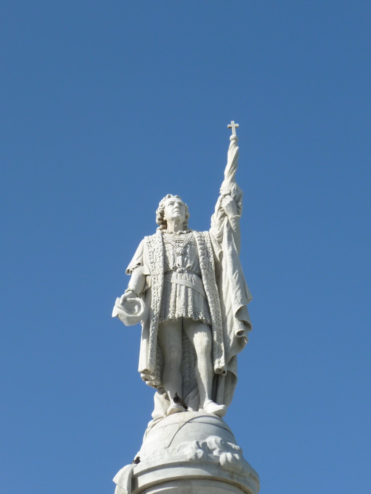 Photoops Statue of a Famous Person Christopher Columbus San Juan