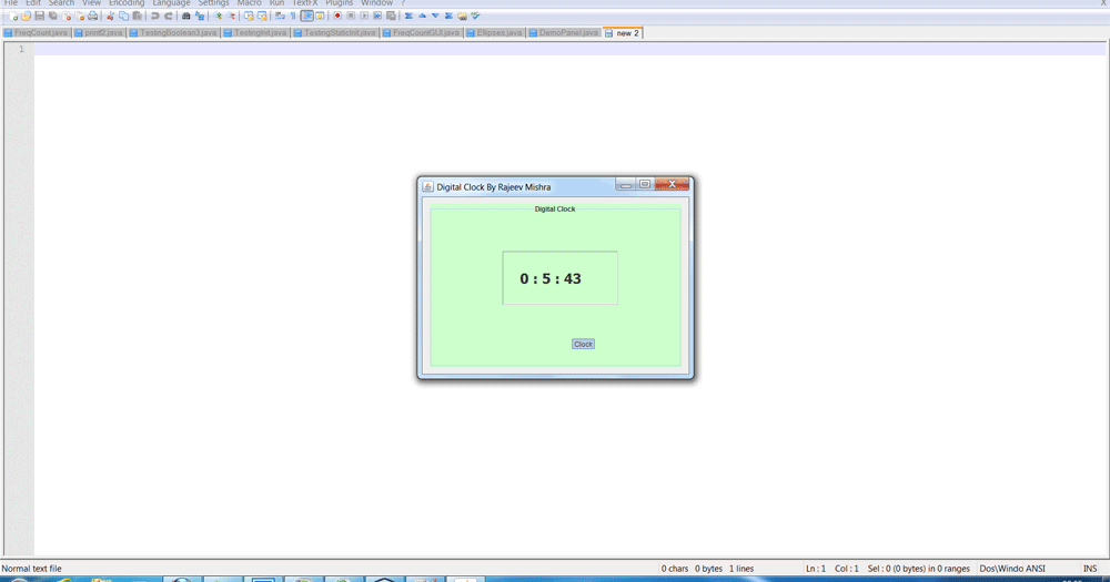 A Tutorial on Creating Digital Clock In Java Using Threads TechSoftEng
