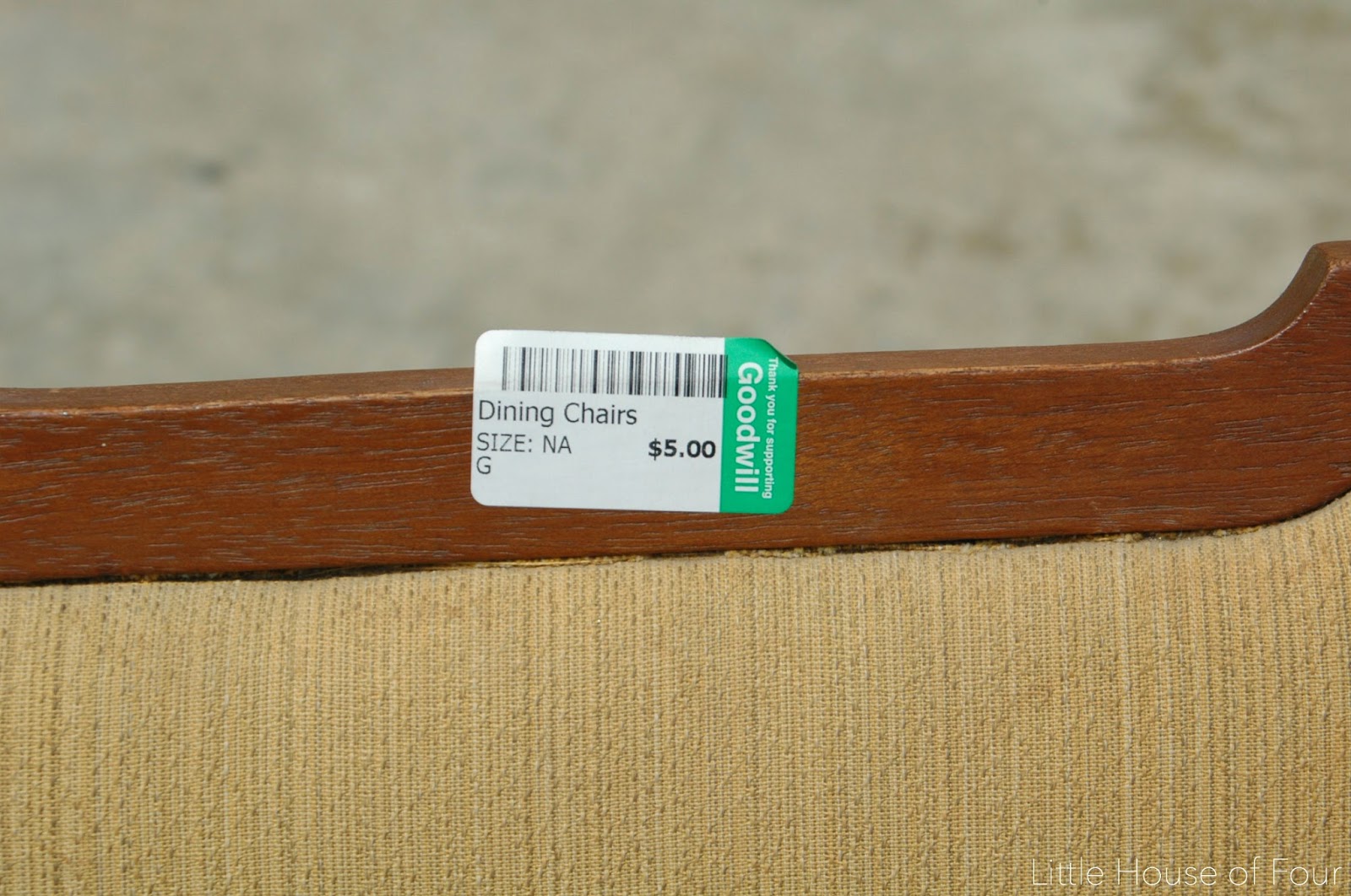 5.00 Goodwill office chair makeover... Little House of Four