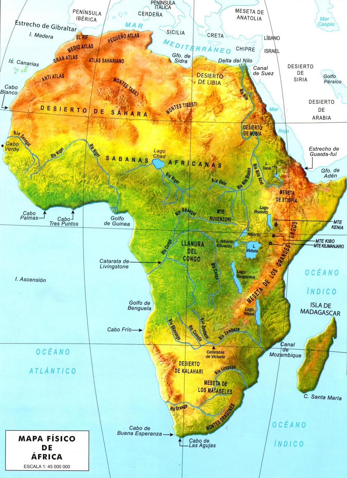 0 Меридиан На Карте Африки