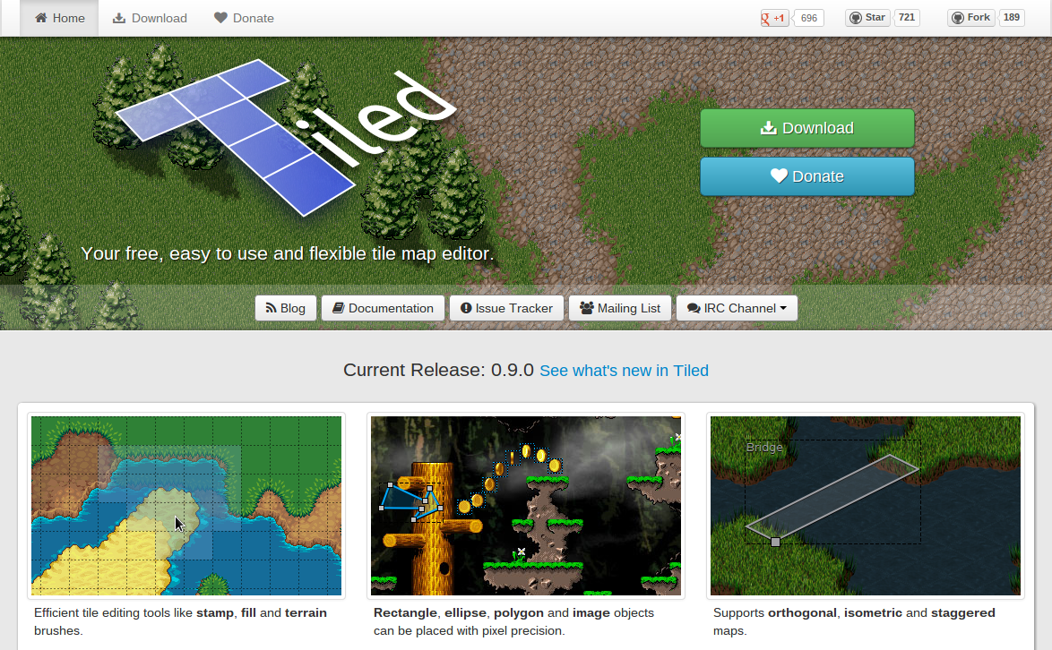 Tiled Map Editor New Tiled website launched