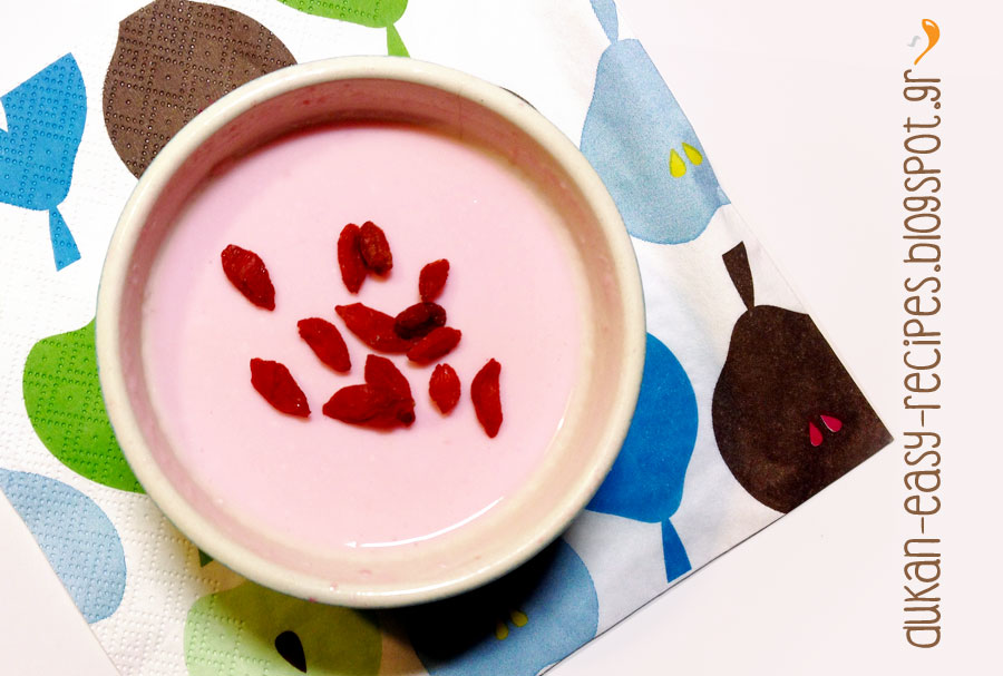 dukaneasyrecipes Cherry yogurt Dukan desert Κεράσι γιαούρτι