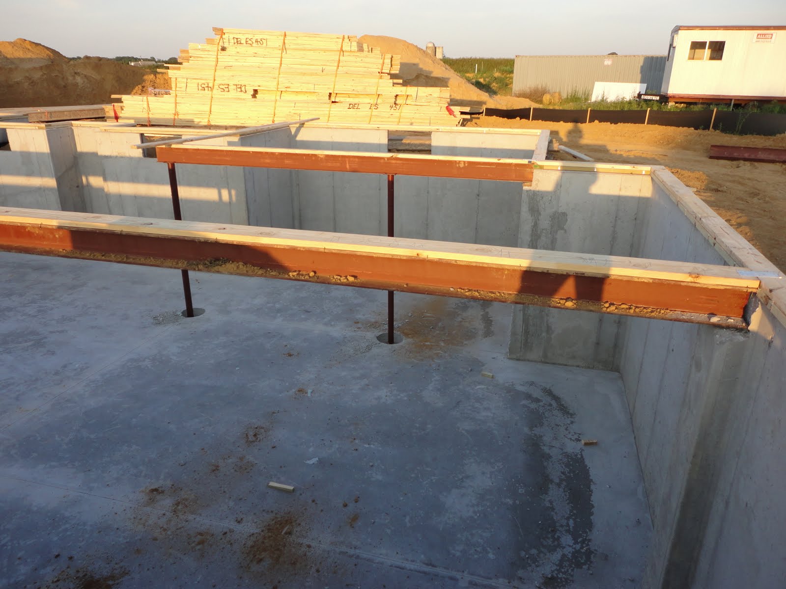 Building a Ryan Homes Avalon Sill Plate and Steel Beams