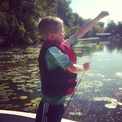 He loves fishing...