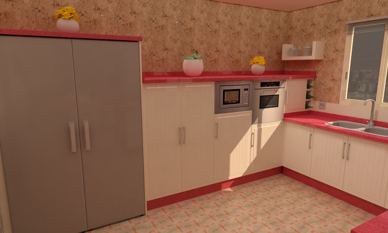 Cocina de estilo rústicoactual Realizada en fibra de DM lacada Cocina de estilo rústicoactual Realizada en fibra de DM lacada