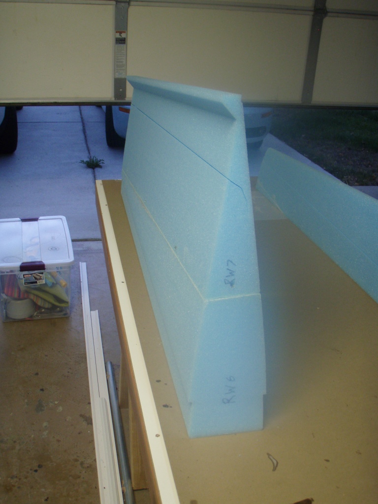 The Long EZ Build Right wing foam cores