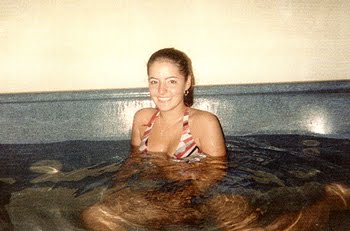 Lindsay in hot tub