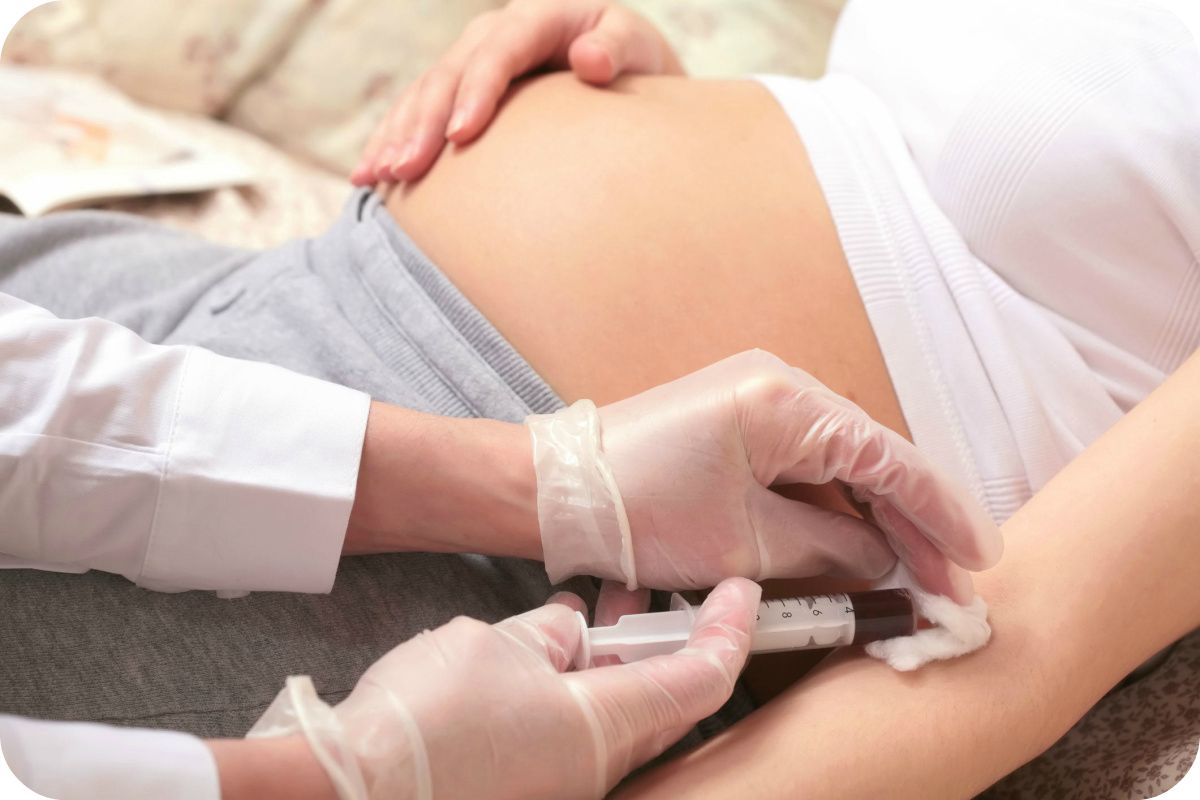забор крови у беременной