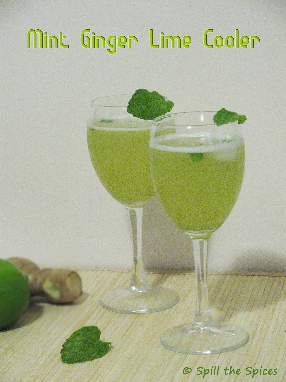 Mint Ginger Lime Cooler Spill the Spices