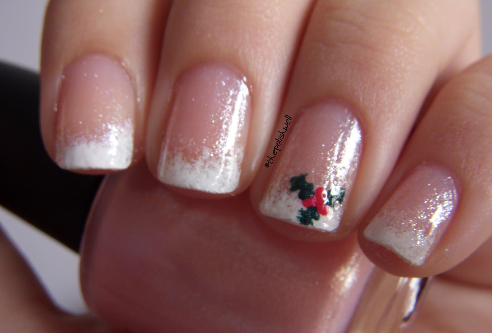 2. "Christmas-Themed French Manicure Designs" - wide 9