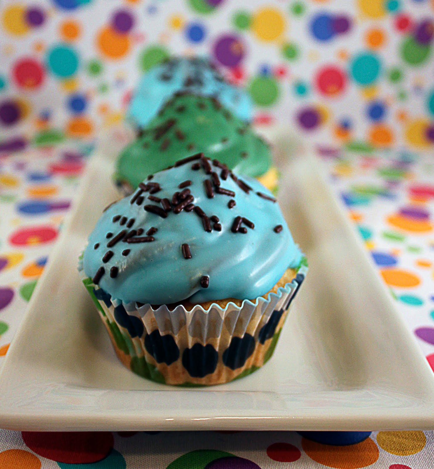 Ingredients of a 20something It's a boy! Baby shower cupcakes