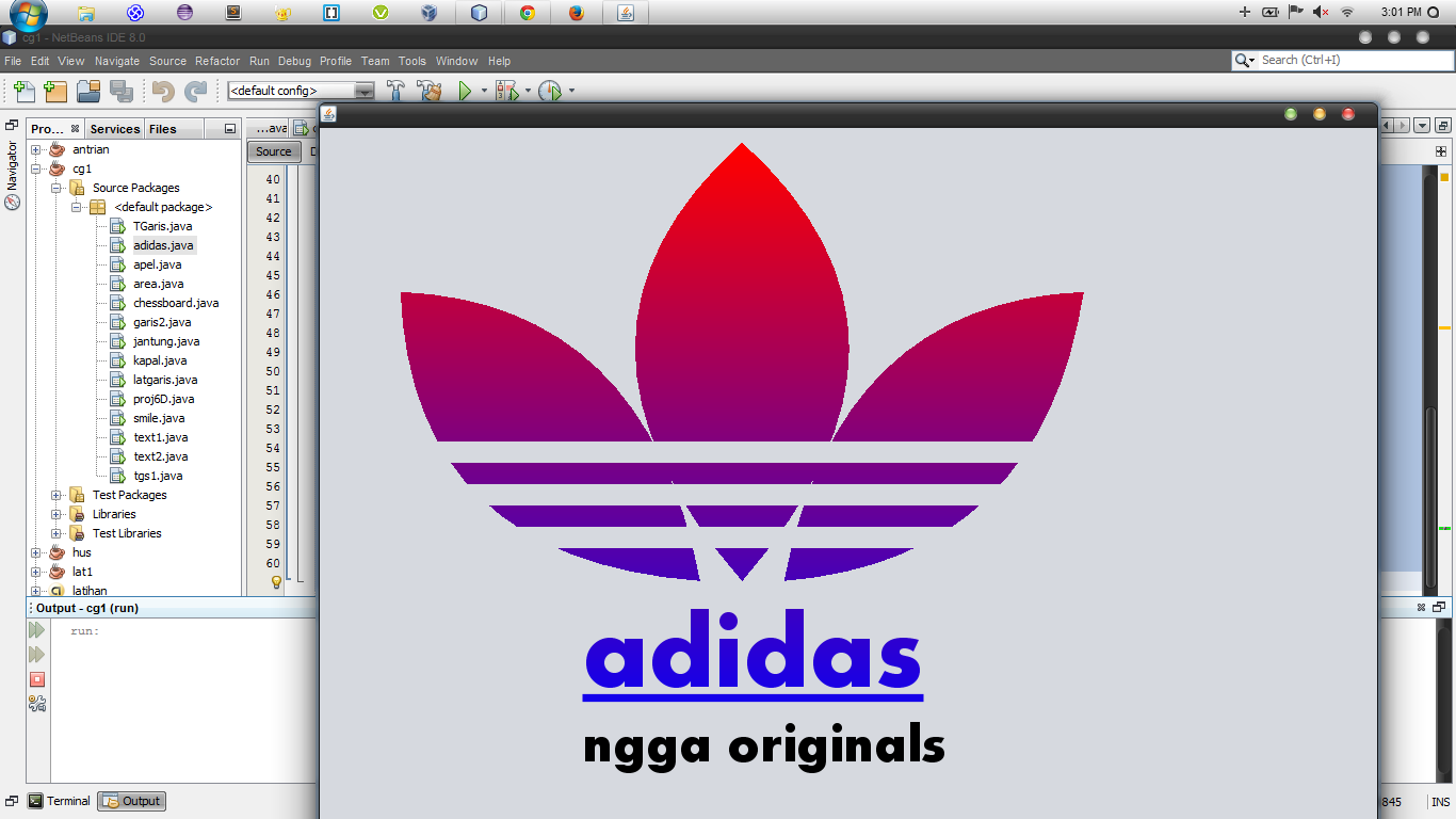 Logo Adidas (Java - Komputer Grafik)
