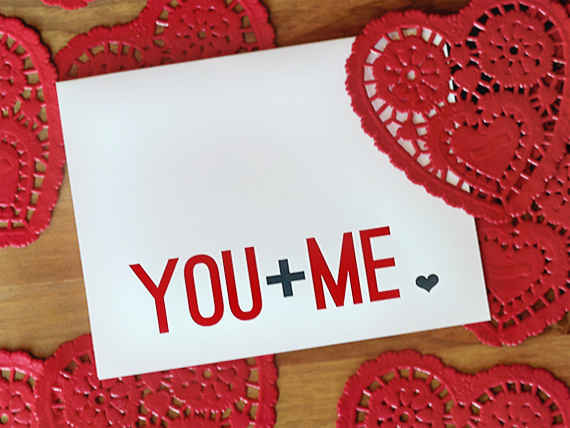 va entine card
