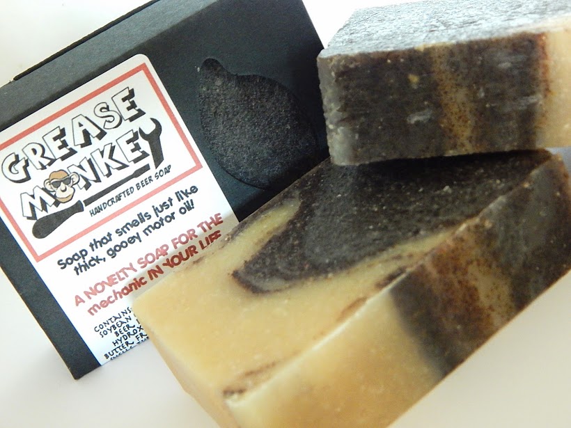 GREASE MONKEY  Man Cave Manly Beer Soap (Vegan)