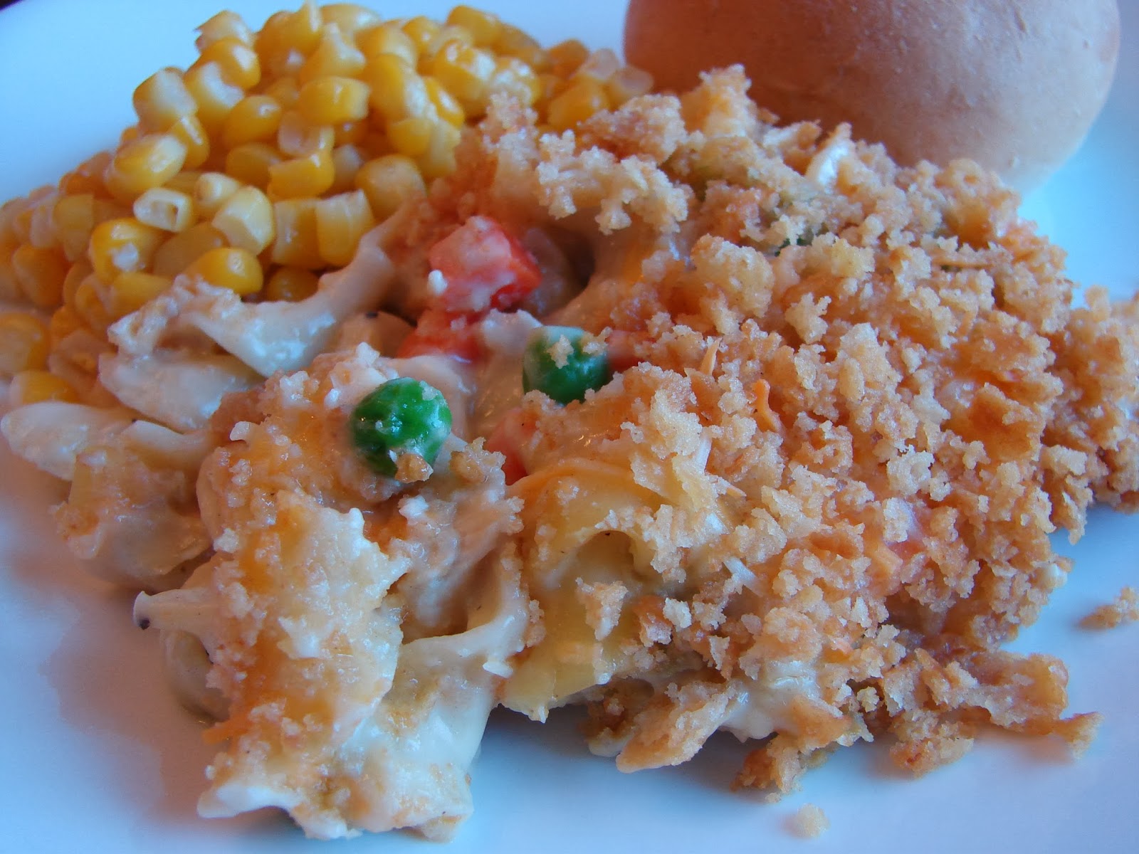 A Bear in the Kitchen Creamy Chicken Noodle Casserole (Freezer Meal)