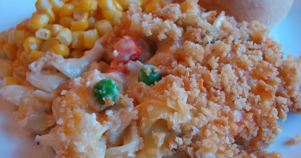 A Bear in the Kitchen Creamy Chicken Noodle Casserole (Freezer Meal)