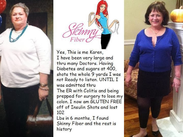 Karen shares that diabetics can take Skinny Fiber to lose weight. She lost over 100 pounds without weight loss surgury and no more insulin shots.