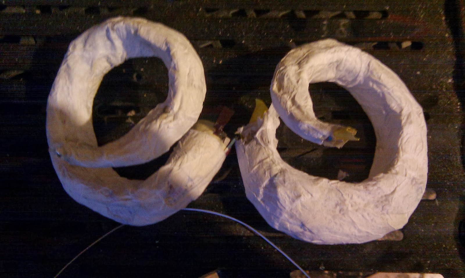 How to make paper mache ram horns